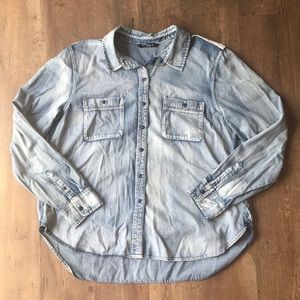 Button Up w/ Lace shoulder